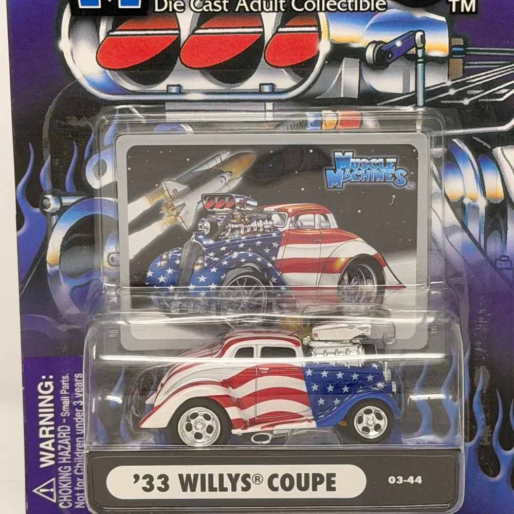Muscle Machines '33 Willys Coupe Stars & Stripes 1:64 Diecast‎ - New MOC 03-44
